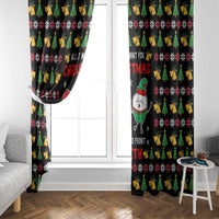 My Two Front Teeth Christmas Design Window Curtain Xmas Holiday Patterns - Wonder Print Shop