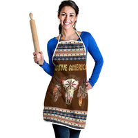 Native Skull Christmas Design Apron Xmas Holiday Patterns - Wonder Print Shop