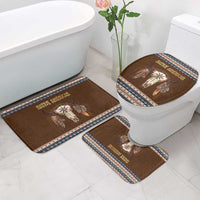 Native Skull Christmas Design Bathroom Set Xmas Holiday Patterns - Wonder Print Shop