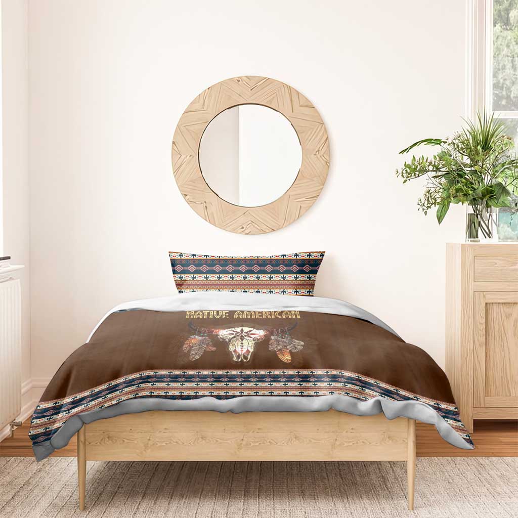 Native Skull Christmas Design Bedding Set Xmas Holiday Patterns - Wonder Print Shop