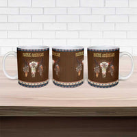 Native Skull Christmas Design Ceramic Mug Xmas Holiday Patterns - Wonder Print Shop