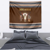 Native Skull Christmas Design Tapestry Xmas Holiday Patterns - Wonder Print Shop