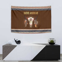 Native Skull Christmas Design Tapestry Xmas Holiday Patterns - Wonder Print Shop