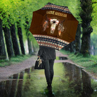 Native Skull Christmas Design Umbrella Xmas Holiday Patterns - Wonder Print Shop