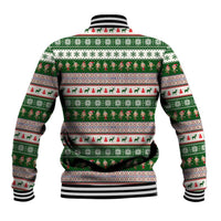 No Coffee No Workee Christmas Design Baseball Jacket Xmas Holiday Patterns - Wonder Print Shop