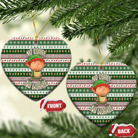 No Coffee No Workee Christmas Design Ceramic Ornament Xmas Holiday Patterns - Wonder Print Shop