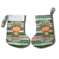 No Coffee No Workee Christmas Design Christmas Stocking Xmas Holiday Patterns - Wonder Print Shop