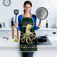 Octopus Cool Christmas Design Apron Xmas Holiday Patterns - Wonder Print Shop