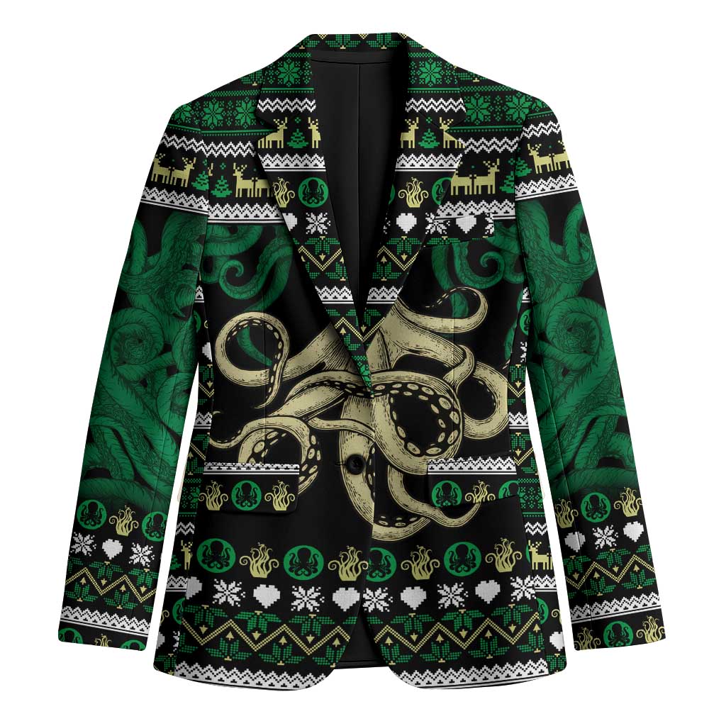 Octopus Cool Christmas Design Blazer Xmas Holiday Patterns - Wonder Print Shop