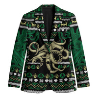 Octopus Cool Christmas Design Blazer Xmas Holiday Patterns - Wonder Print Shop