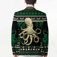 Octopus Cool Christmas Design Blazer Xmas Holiday Patterns - Wonder Print Shop