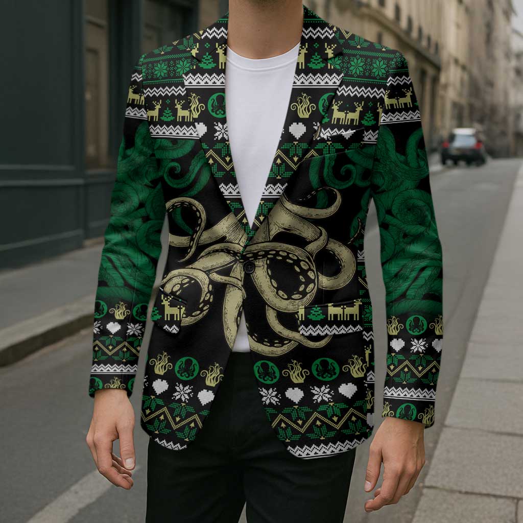 Octopus Cool Christmas Design Blazer Xmas Holiday Patterns - Wonder Print Shop