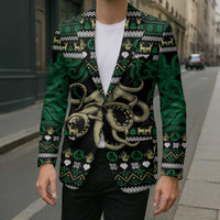 Octopus Cool Christmas Design Blazer Xmas Holiday Patterns - Wonder Print Shop