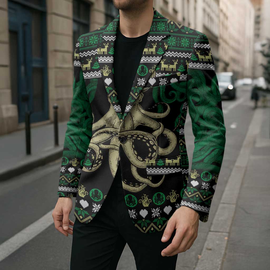 Octopus Cool Christmas Design Blazer Xmas Holiday Patterns - Wonder Print Shop