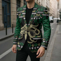 Octopus Cool Christmas Design Blazer Xmas Holiday Patterns - Wonder Print Shop
