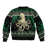 Octopus Cool Christmas Design Bomber Jacket Xmas Holiday Patterns - Wonder Print Shop