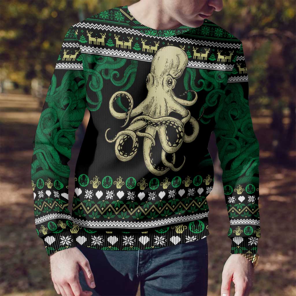 Octopus Cool Christmas Design Ugly Christmas Sweater Xmas Holiday Patterns - Wonder Print Shop