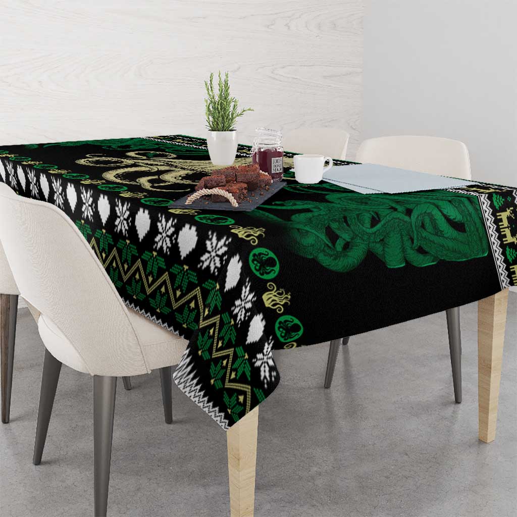Octopus Cool Christmas Design Tablecloth Xmas Holiday Patterns - Wonder Print Shop