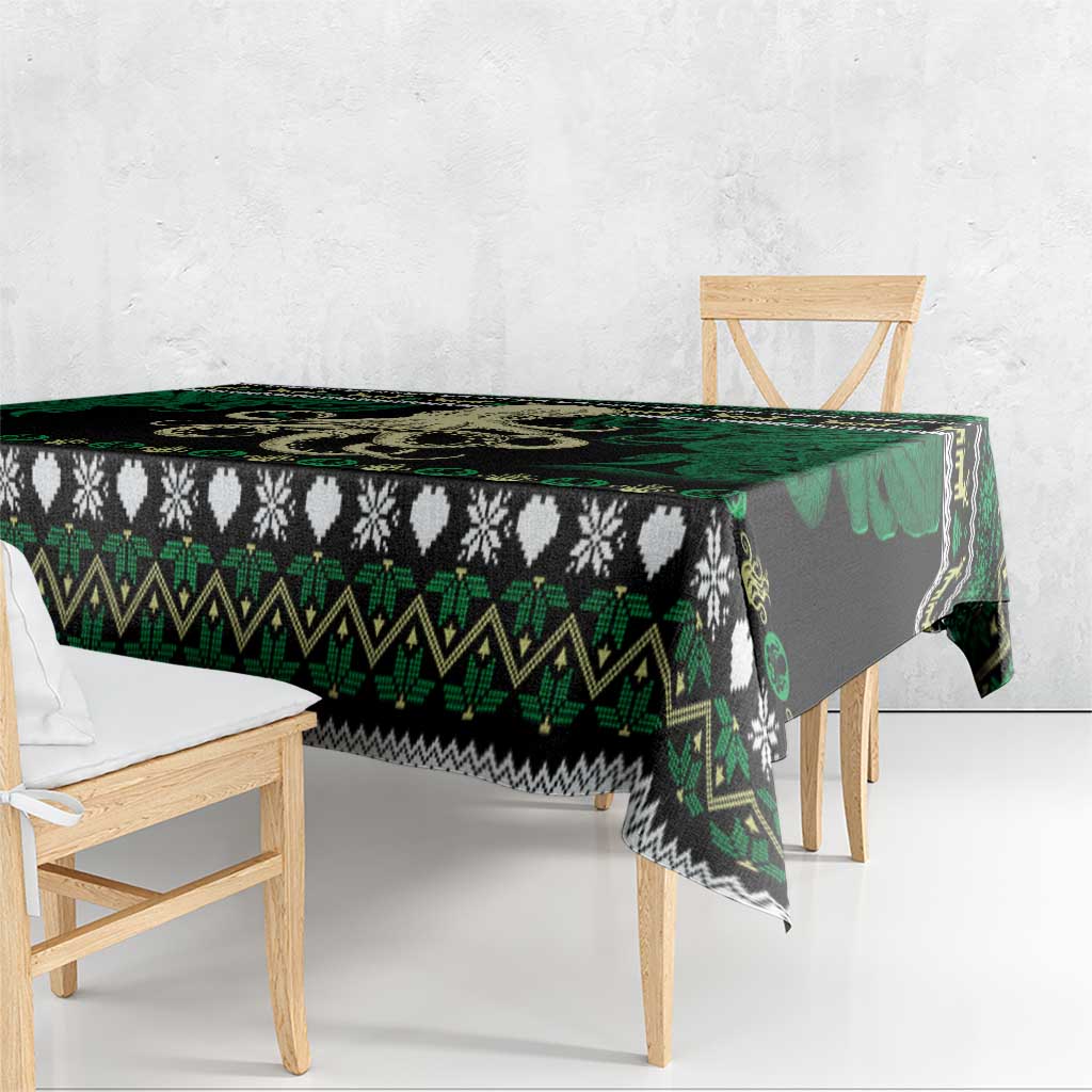 Octopus Cool Christmas Design Tablecloth Xmas Holiday Patterns - Wonder Print Shop