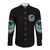 Hello Darkness My Old Friend Crescent Moon Skull Long Sleeve Button Shirt - Wonder Print Shop