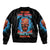 Your Demons Hide Under Your Bed Thunder Skull Bomber Jacket - Wonder Print Shop