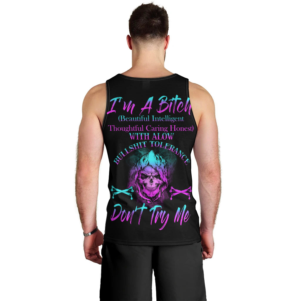 I'm A B Don't Try Me All Men Tank Top - Wonder Print Shop