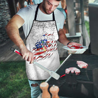 Custom American Flag Billiards Apron with Ripped Design Pool Ball Graphic - Wonder Print Shop
