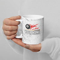 Custom American Flag Billiards Ceramic Mug with Ripped Design Pool Ball Graphic - Wonder Print Shop