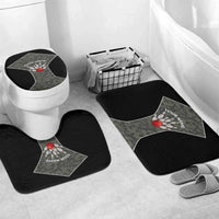 Custom Camouflage Bowling Bathroom Set with Red Strike Ball Graphic - Wonder Print Shop