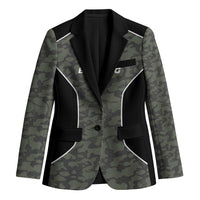 Custom Camouflage Bowling Blazer with Red Strike Ball Graphic - Wonder Print Shop