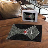 Custom Camouflage Bowling Puzzle with Red Strike Ball Graphic - Wonder Print Shop