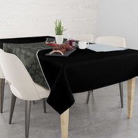 Custom Camouflage Bowling Tablecloth with Red Strike Ball Graphic - Wonder Print Shop