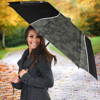 Custom Camouflage Bowling Umbrella with Red Strike Ball Graphic - Wonder Print Shop