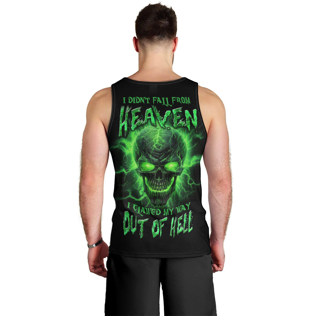 Heaven Don't Want Me Mad Skull Men Tank Top - Wonder Print Shop