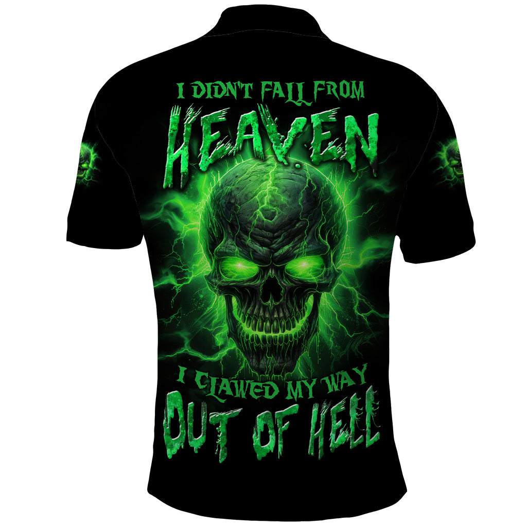 Heaven Don't Want Me Mad Skull Polo Shirt - Wonder Print Shop