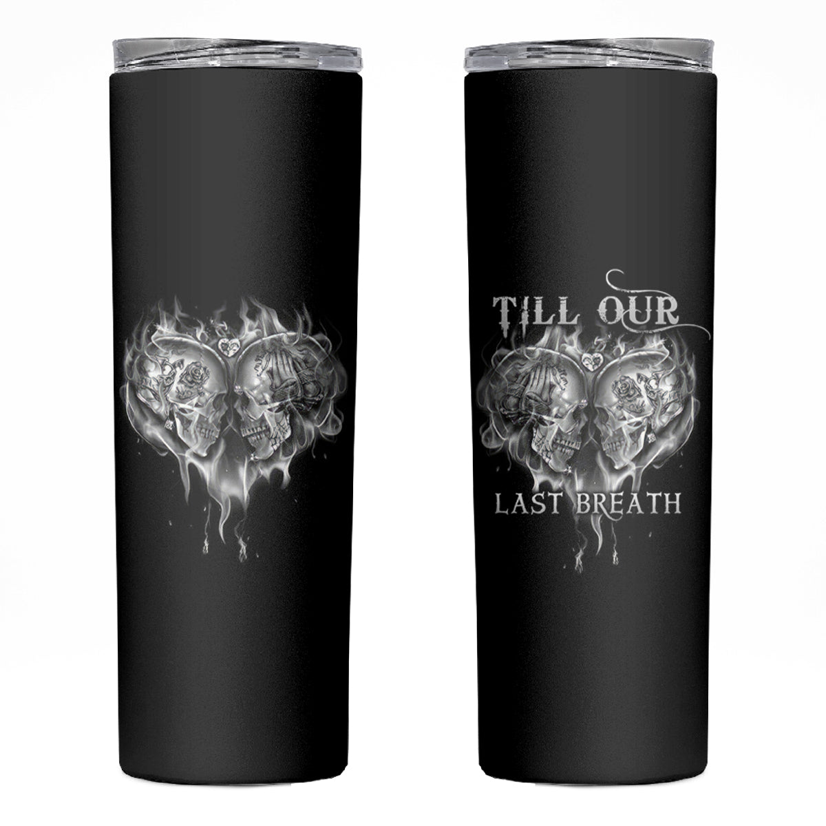 From Our First Kiss Till Our Last Breath Couple Skinny Tumbler