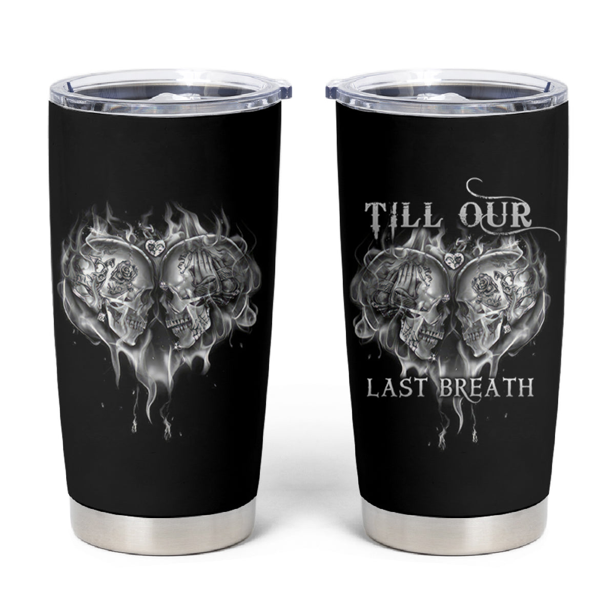 From Our First Kiss Till Our Last Breath Couple Tumbler Cup