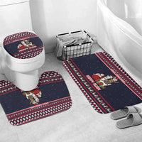Llama and Snowman Bathroom Set with Gifts and Nordic Pattern - Wonder Print Shop