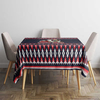 Llama and Snowman Tablecloth with Gifts and Nordic Pattern - Wonder Print Shop