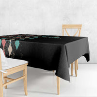 Custom Bowling Balls Tablecloth with Does This Shirt Make My Balls Look Big Quote and Retro Argyle Pattern - Wonder Print Shop