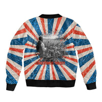 George Washington Carver Bomber Jacket with Science Teaching Scene, Education Is the Key Quote - Wonder Print Shop