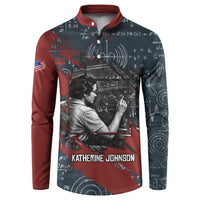 Katherine Johnson Button Sweatshirt with Chalkboard Math Scene, Verify the Numbers Quote and Space Orbit