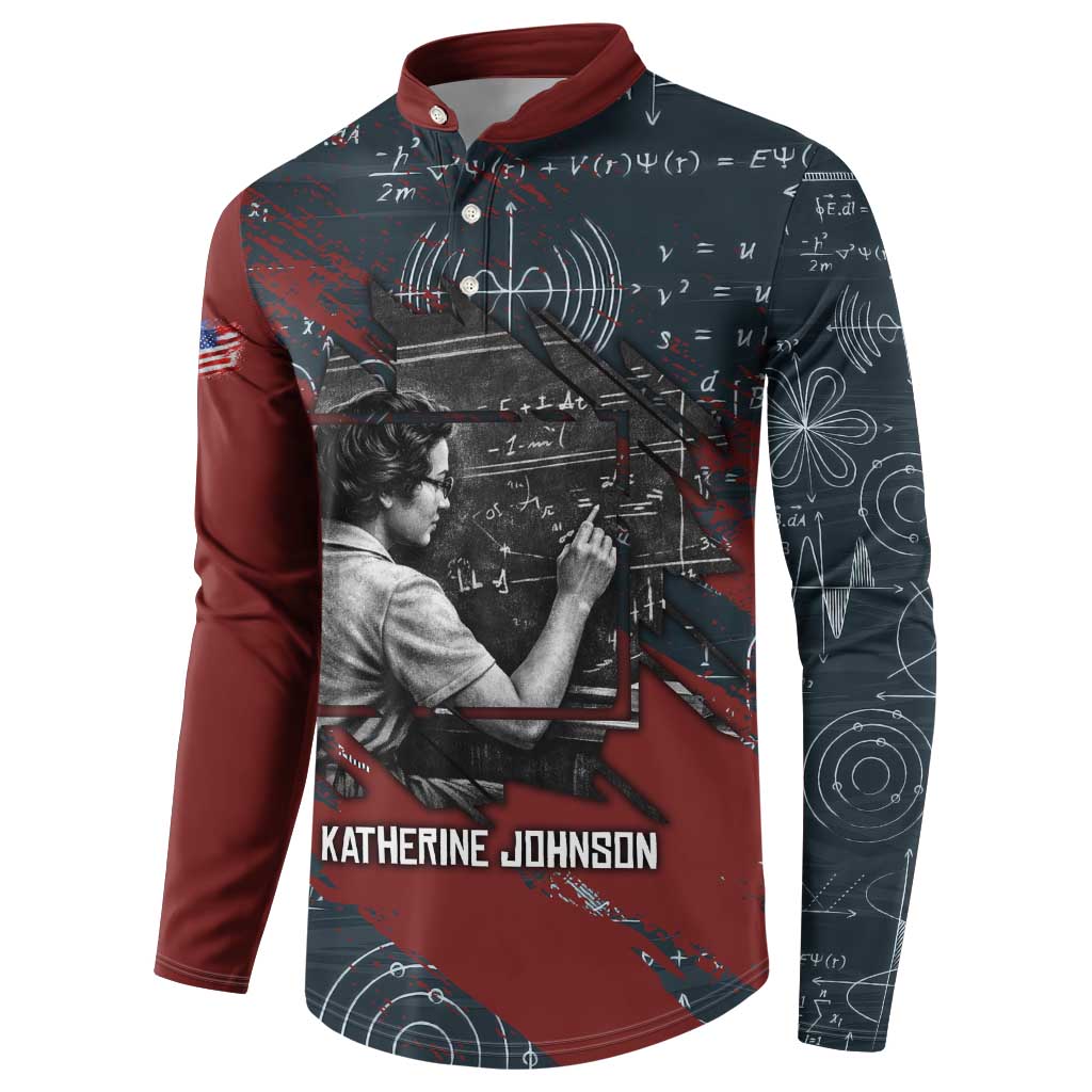 Katherine Johnson Button Sweatshirt with Chalkboard Math Scene, Verify the Numbers Quote and Space Orbit