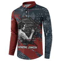 Katherine Johnson Button Sweatshirt with Chalkboard Math Scene, Verify the Numbers Quote and Space Orbit