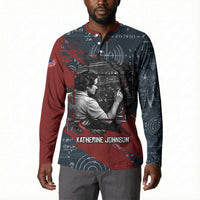 Katherine Johnson Button Sweatshirt with Chalkboard Math Scene, Verify the Numbers Quote and Space Orbit