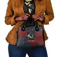 Katherine Johnson Shoulder Handbag with Chalkboard Math Scene, Verify the Numbers Quote and Space Orbit - Wonder Print Shop