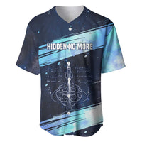 Katherine Johnson Baseball Jersey with Galaxy Background, Hidden No More Quote and Rocket Brain Equation - Wonder Print Shop