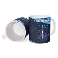 Katherine Johnson Ceramic Mug with Galaxy Background, Hidden No More Quote and Rocket Brain Equation - Wonder Print Shop
