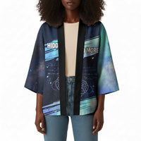 Katherine Johnson Kimono with Galaxy Background, Hidden No More Quote and Rocket Brain Equation - Wonder Print Shop