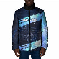 Katherine Johnson Padded Jacket with Galaxy Background, Hidden No More Quote and Rocket Brain Equation - Wonder Print Shop